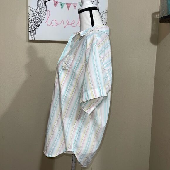 Vintage pastel Diane von furstenberg button down shirt - Picture 6 of 9